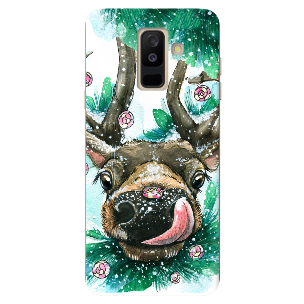 Чохол для Samsung Galaxy A6 Plus 2018 Сute deer - фото 1 Чохол для Samsung Galaxy A6 Plus 2018 Сute deer - фото 1 - Чохли для телефонів