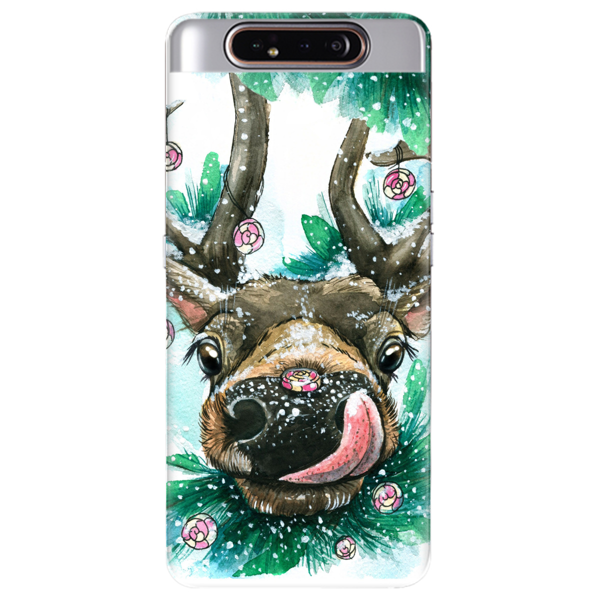 Чехол для Samsung Galaxy A80 Сute deer - фото 1 - Чехлы для телефонов