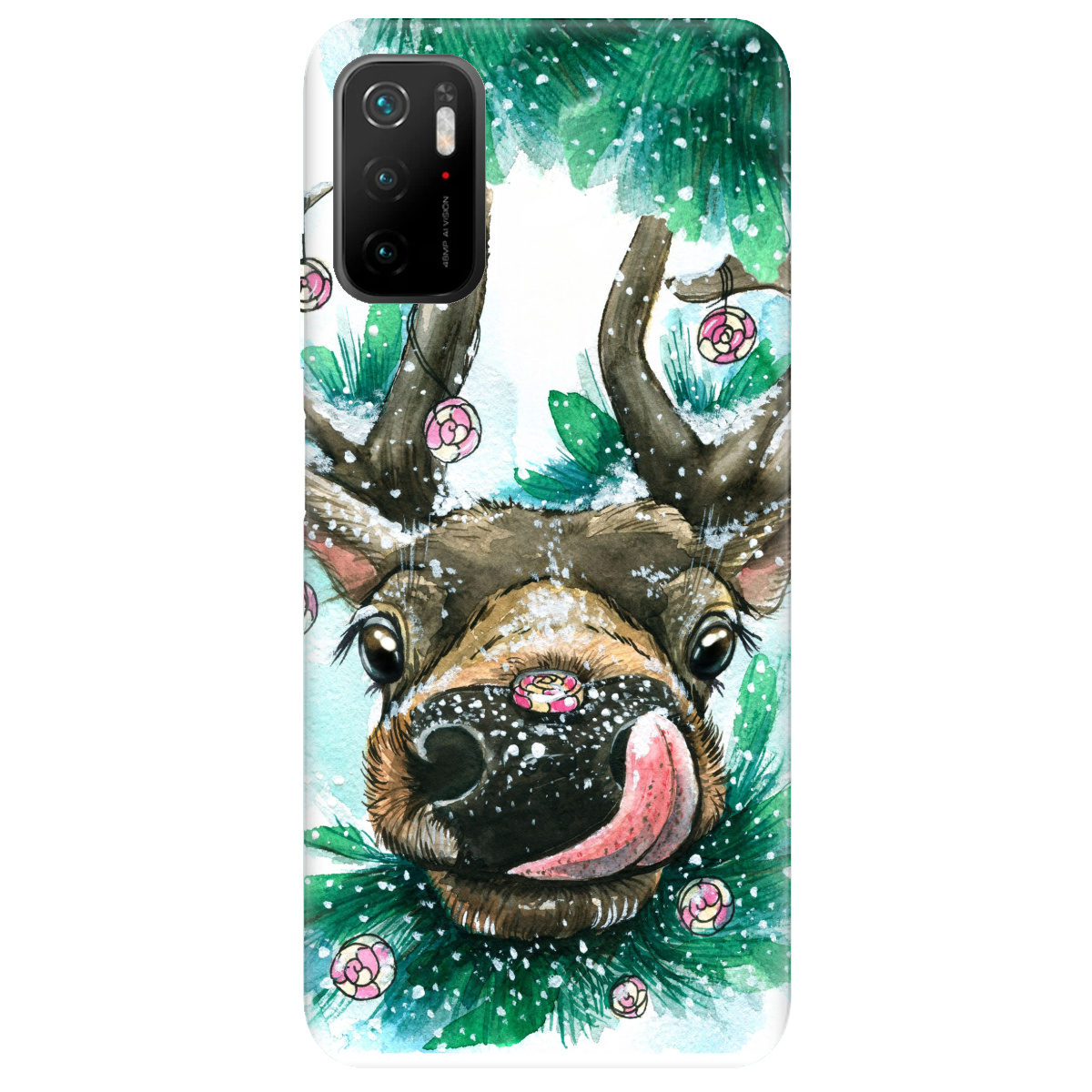 Чехол для Xiaomi Redmi Note 10 5G Сute deer - фото 1 - Чехлы для телефонов