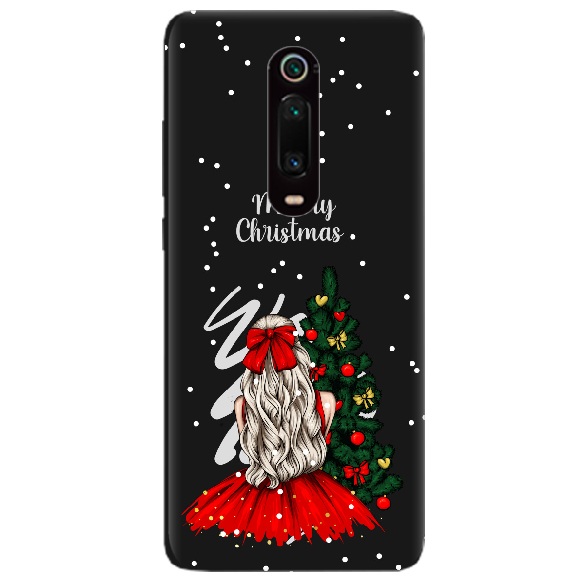 Чехол для Xiaomi Mi 9T черный матовый soft touch Beautiful christmas - фото 1 Чехол для Xiaomi Mi 9T черный матовый soft touch Beautiful christmas - фото 1 - Чехлы для телефонов