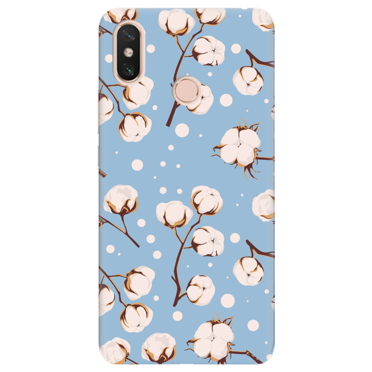 Чехол для Xiaomi Mi Max 3 Квітка бавовни - фото 1 Чехол для Xiaomi Mi Max 3 Квітка бавовни - фото 1 - Чехлы для телефонов