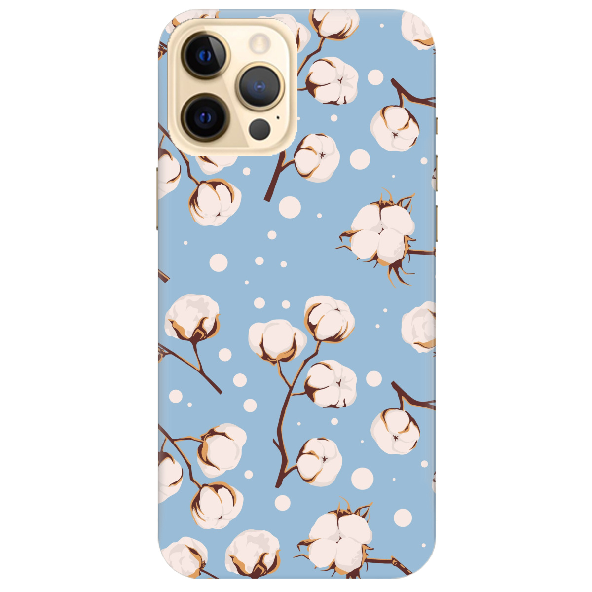 Чохол для Apple iPhone 12 Pro Max Квітка бавовни - фото 1 Чохол для Apple iPhone 12 Pro Max Квітка бавовни - фото 1 - Чохли для телефонів