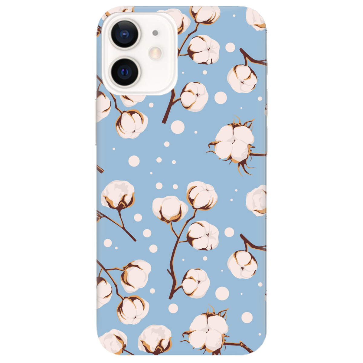 Чехол для Apple iPhone 12 Квітка бавовни - фото 1 - Чехлы для телефонов