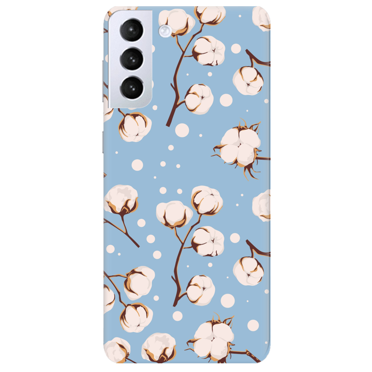 Чехол для Samsung Galaxy S21 Plus Квітка бавовни - фото 1 Чехол для Samsung Galaxy S21 Plus Квітка бавовни - фото 1 - Чехлы для телефонов