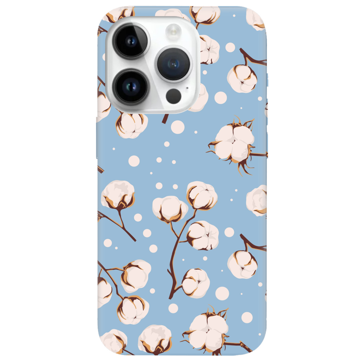 Чохол для Apple iPhone 14 Pro Max Квітка бавовни - фото 1 - Чохли для телефонів
