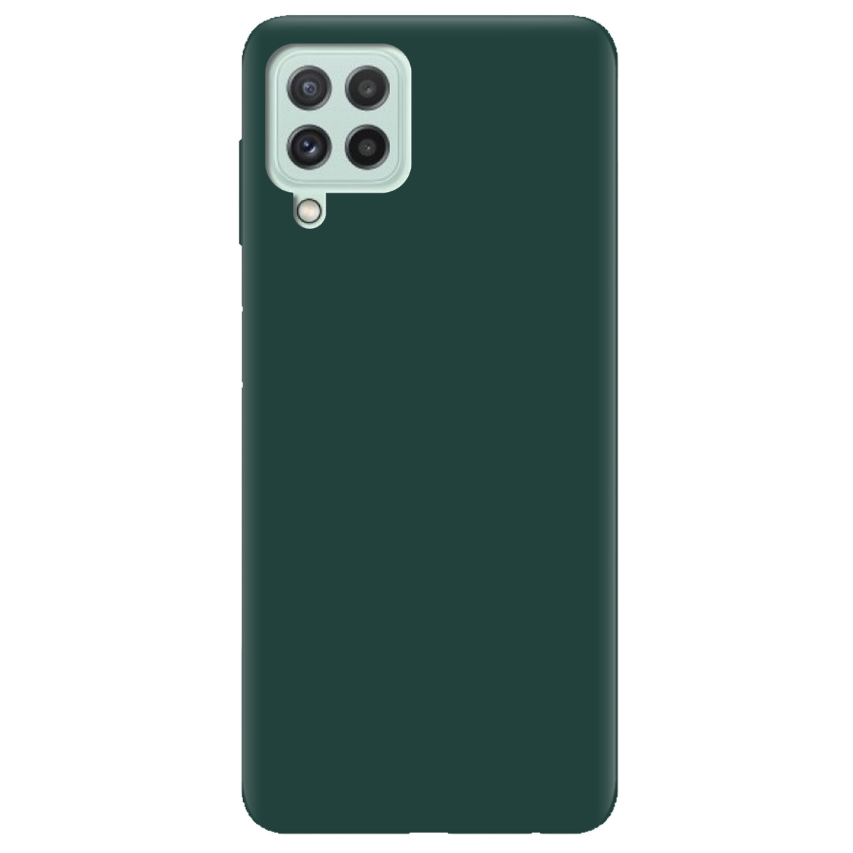 Чехол для Samsung Galaxy M32 темно-зеленый матовый soft touch - фото 1 Чехол для Samsung Galaxy M32 темно-зеленый матовый soft touch - фото 1 - Чехлы для телефонов
