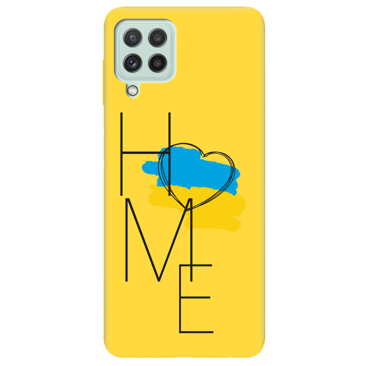 Чехол для Samsung Galaxy M32 желтый матовый soft touch Home - фото 1 Чехол для Samsung Galaxy M32 желтый матовый soft touch Home - фото 1 - Чехлы для телефонов