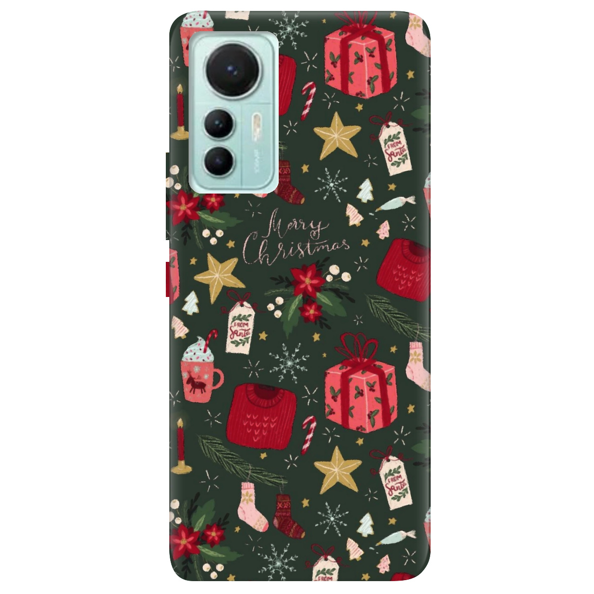 Чехол для Xiaomi 12 Lite Merry christmas - фото 1 - Чехлы для телефонов