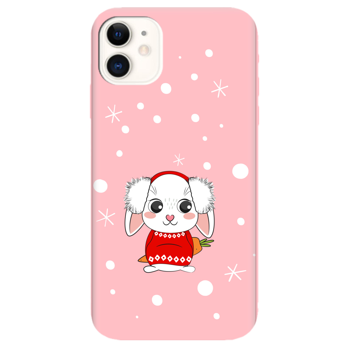 Чехол для Apple iPhone 11 нежно-розовый матовый soft touch My bunny - фото 1 Чехол для Apple iPhone 11 нежно-розовый матовый soft touch My bunny - фото 1 - Чехлы для телефонов