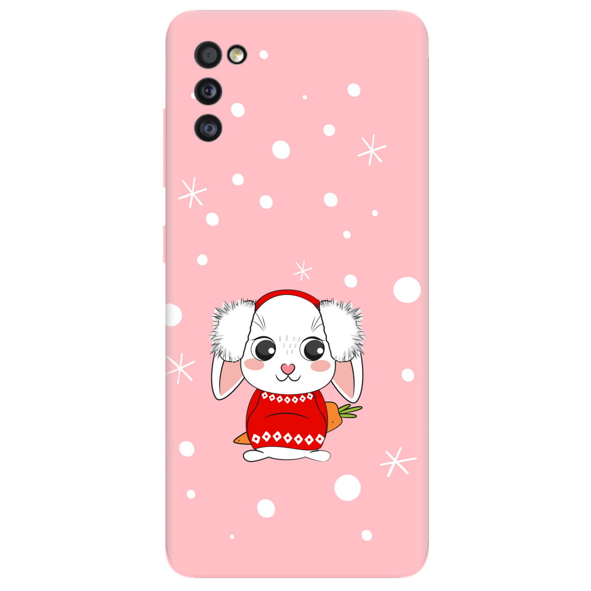 Чохол для Samsung Galaxy A41 ніжно-рожевий матовий soft touch My bunny - фото 1 Чохол для Samsung Galaxy A41 ніжно-рожевий матовий soft touch My bunny - фото 1 - Чохли для телефонів