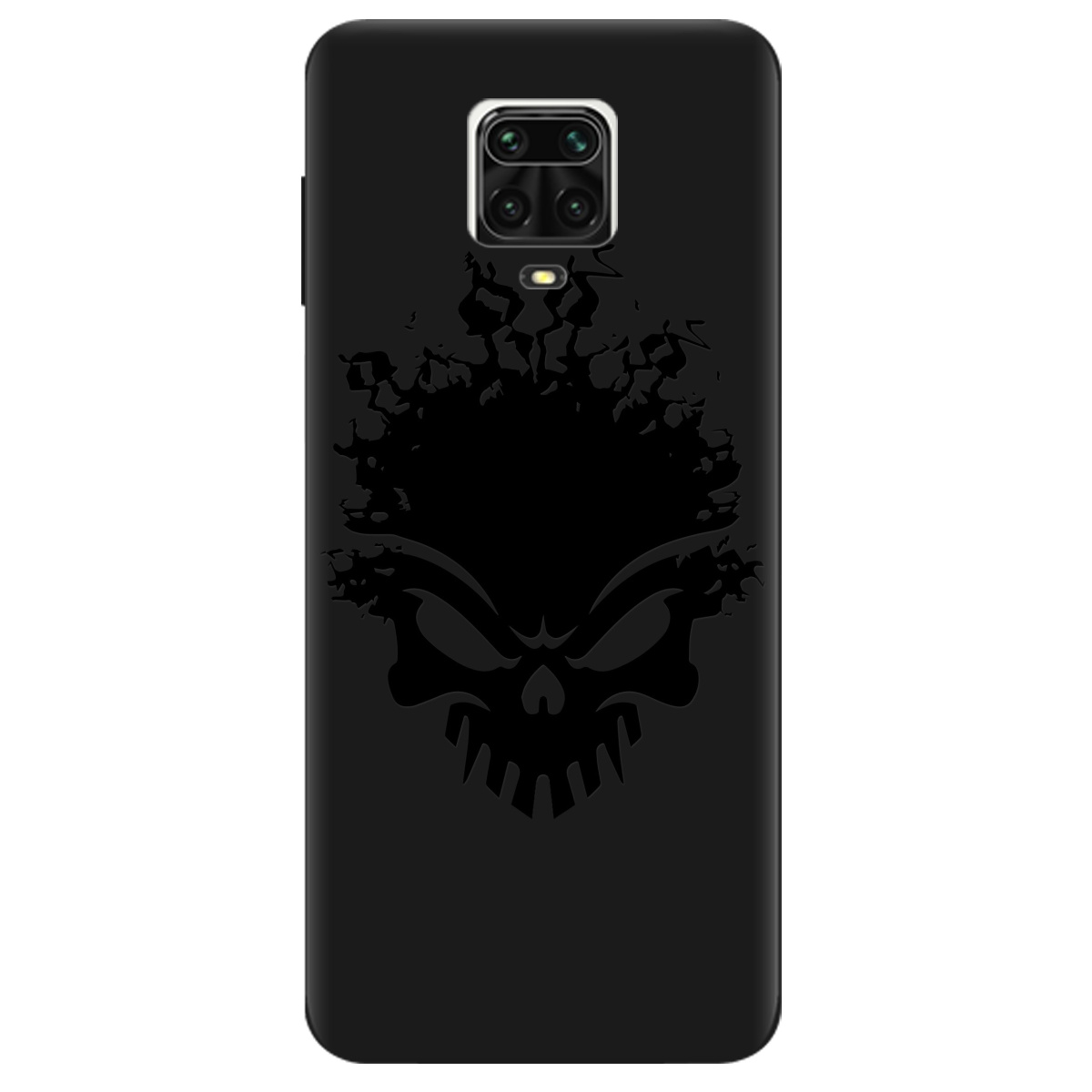 Чохол для Xiaomi Redmi Note 9s чорний матовий soft touch Ugolek - фото 1 - Чохли для телефонів