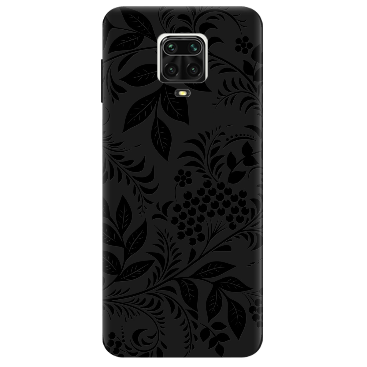 Чехол для Xiaomi Redmi Note 9s черный матовый soft touch Art - фото 1 - Чехлы для телефонов