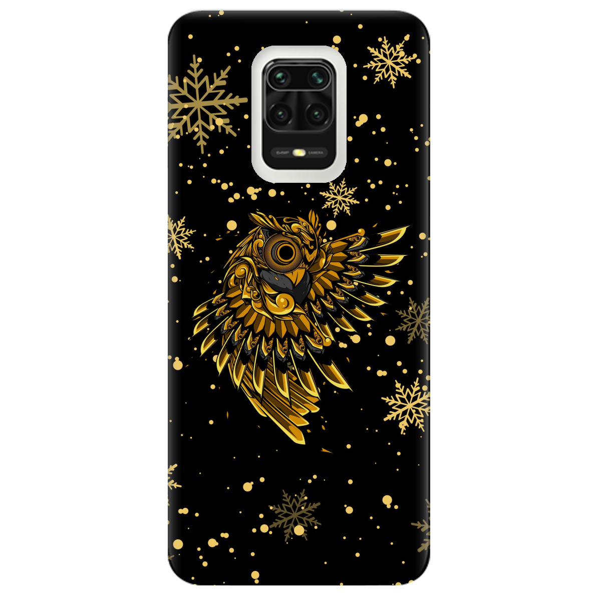 Чохол для Xiaomi Redmi Note 9 Pro Gold sova - фото 1 - Чохли для телефонів