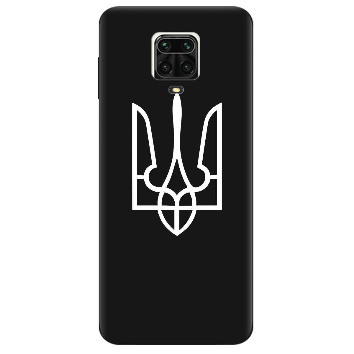 Чехол для Xiaomi Redmi Note 9s черный матовый soft touch Gerb - фото 1 - Чехлы для телефонов