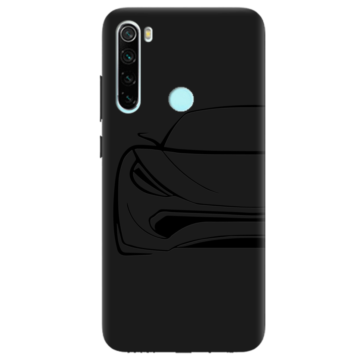 Чехол для Xiaomi Redmi Note 8T черный матовый soft touch Sport Car - фото 1 - Чехлы для телефонов