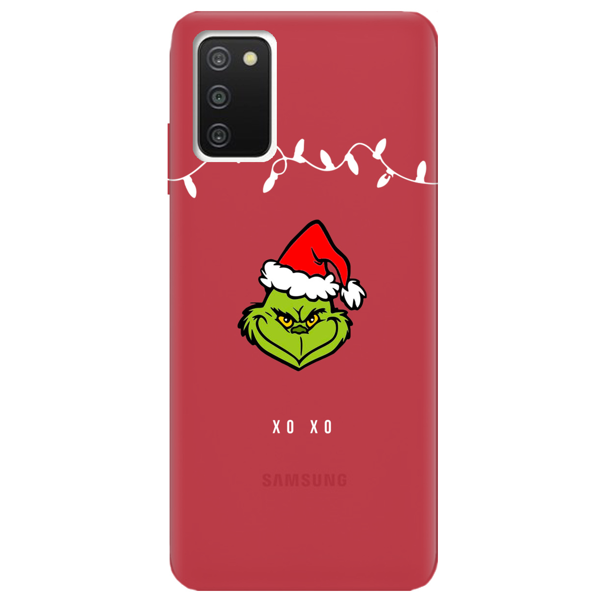 Чехол для Samsung Galaxy A03s Grinch xo xo - фото 1 - Чехлы для телефонов