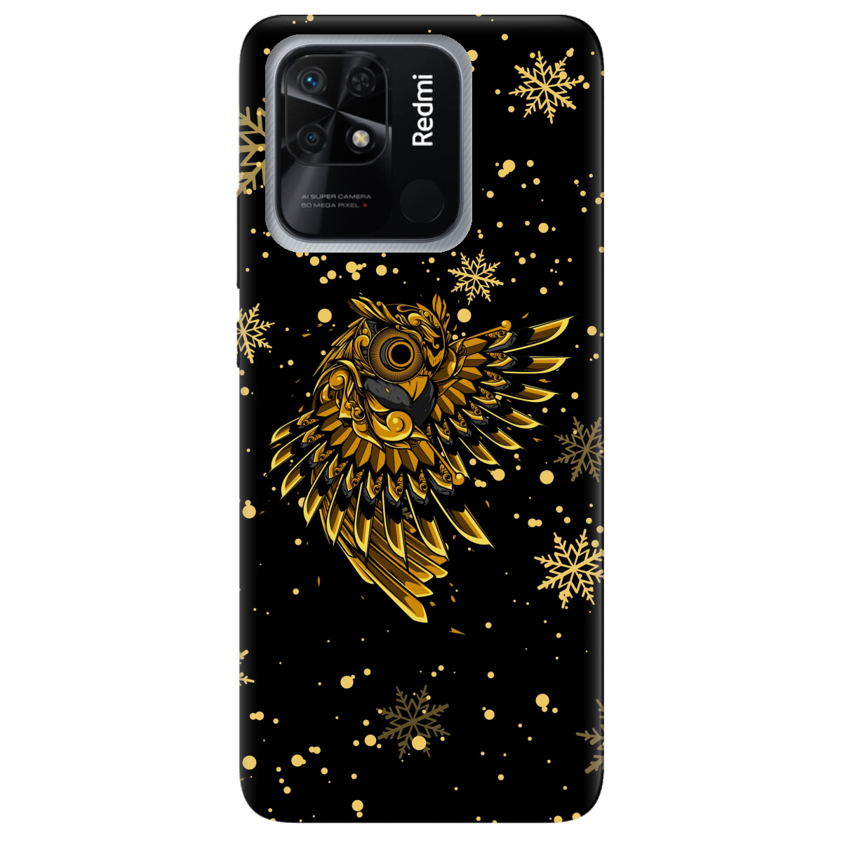 Чохол для Xiaomi Redmi 10C Gold sova - фото 1 - Чохли для телефонів