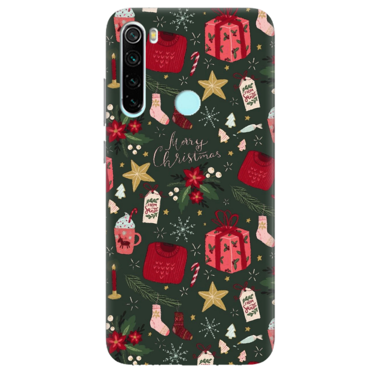 Чохол для Xiaomi Redmi Note 8T Merry christmas - фото 1 Чохол для Xiaomi Redmi Note 8T Merry christmas - фото 1 - Чохли для телефонів