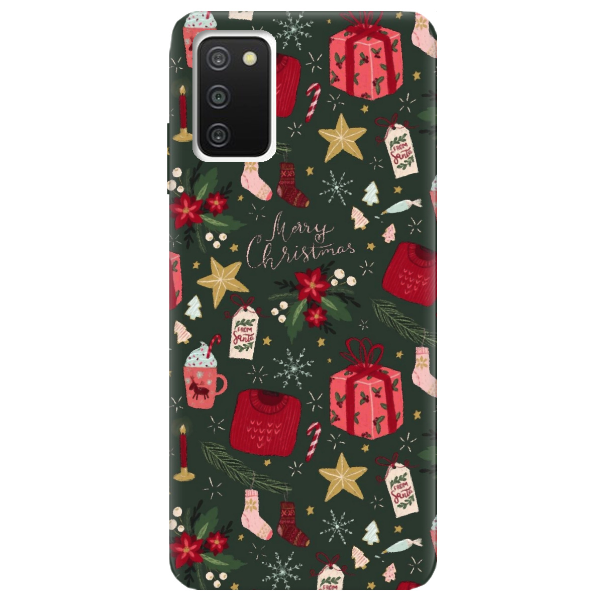Чохол для Samsung Galaxy A03s Merry christmas - фото 1 - Чохли для телефонів