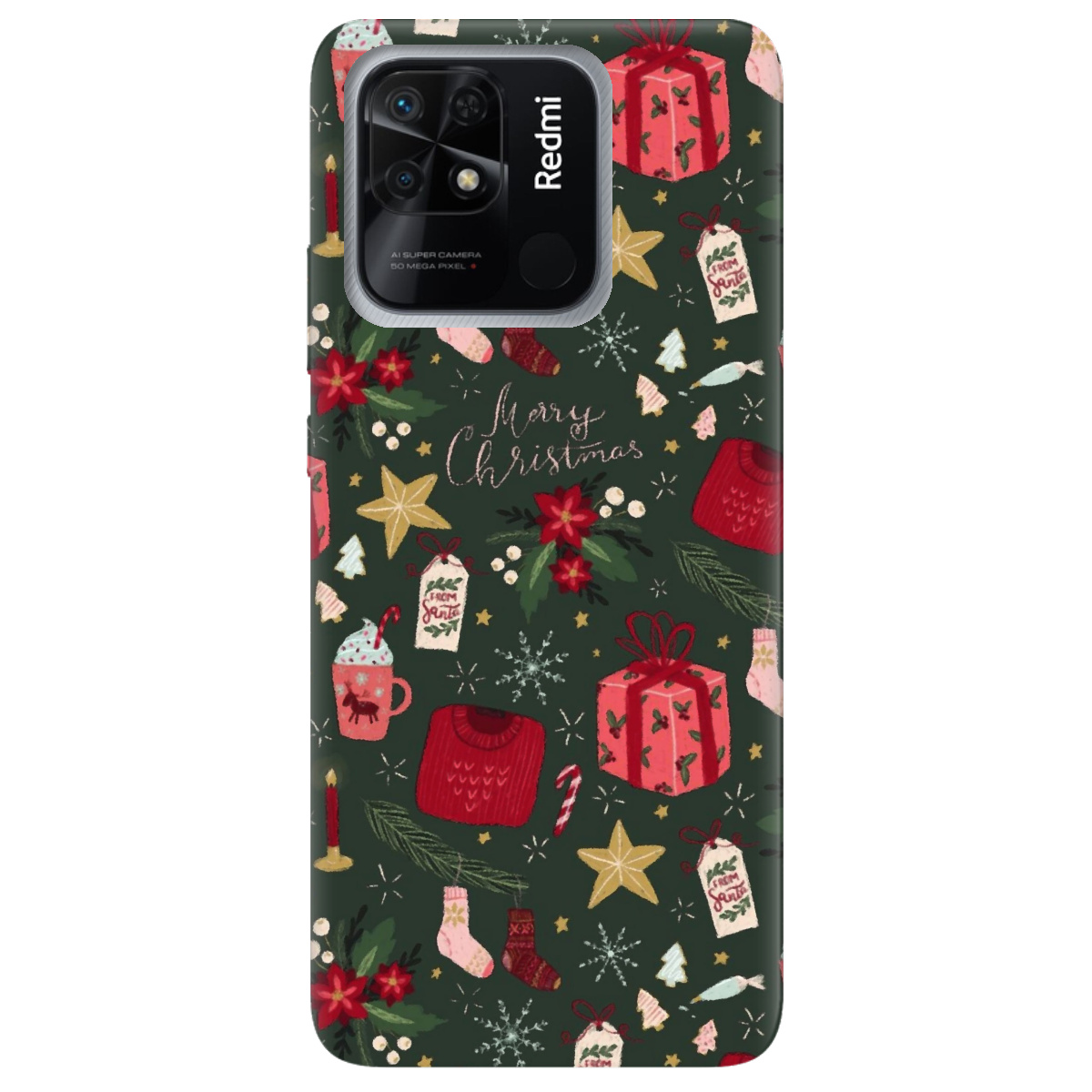 Чохол для Xiaomi Redmi 10C Merry christmas - фото 1 - Чохли для телефонів