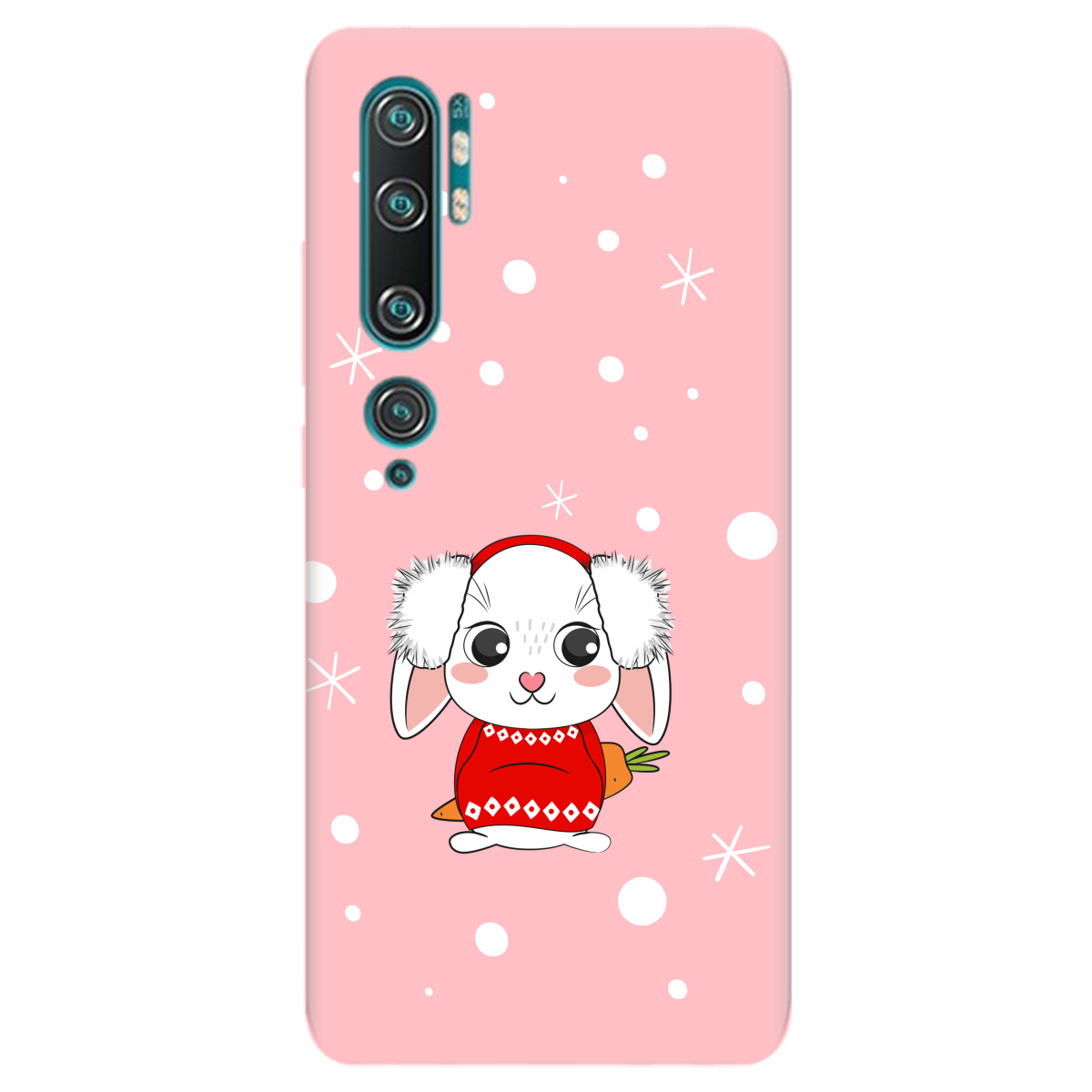 Чохол для Xiaomi Mi Note 10 Pro ніжно-рожевий матовий soft touch My bunny - фото 1 Чохол для Xiaomi Mi Note 10 Pro ніжно-рожевий матовий soft touch My bunny - фото 1 - Чохли для телефонів