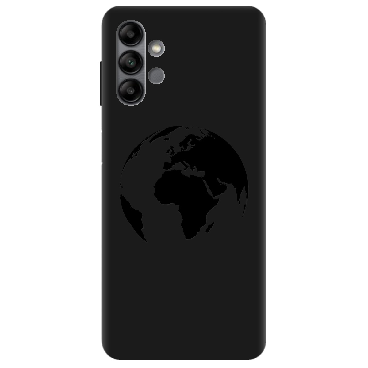 Чехол для Samsung Galaxy A04s черный матовый soft touch Planet - фото 1 - Чехлы для телефонов