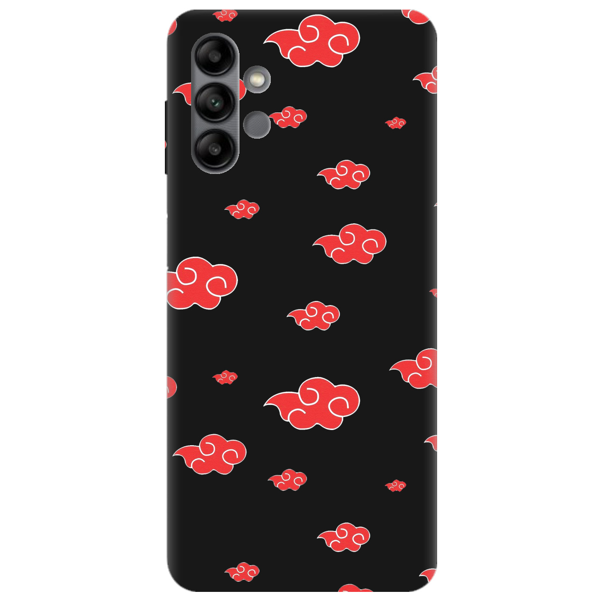 Чехол для Samsung Galaxy A04s черный матовый soft touch Akatsuki - фото 1 Чехол для Samsung Galaxy A04s черный матовый soft touch Akatsuki - фото 1 - Чехлы для телефонов