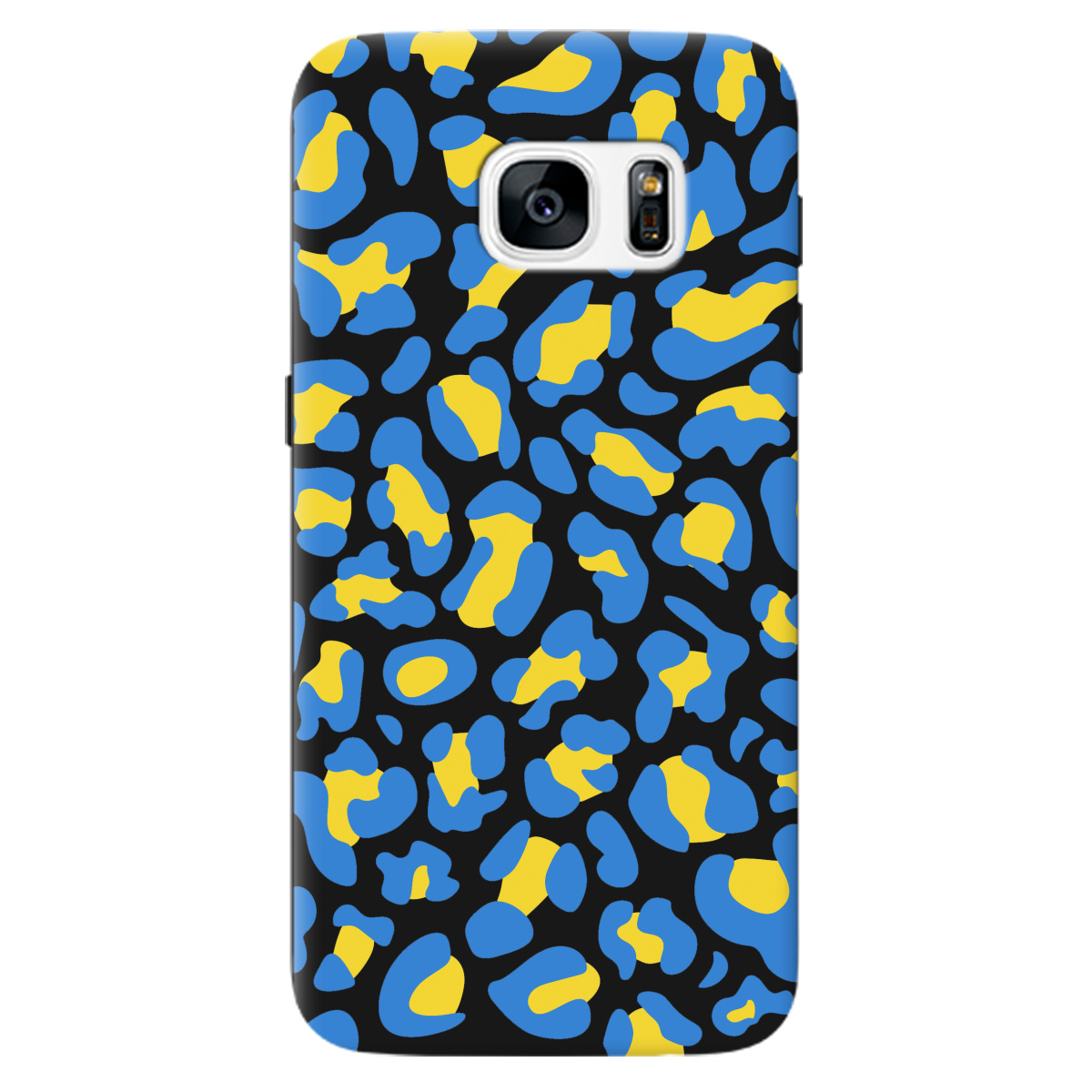 Чехол для Samsung Galaxy S7 черный матовый soft touch LeopardUA - фото 1 - Чехлы для телефонов