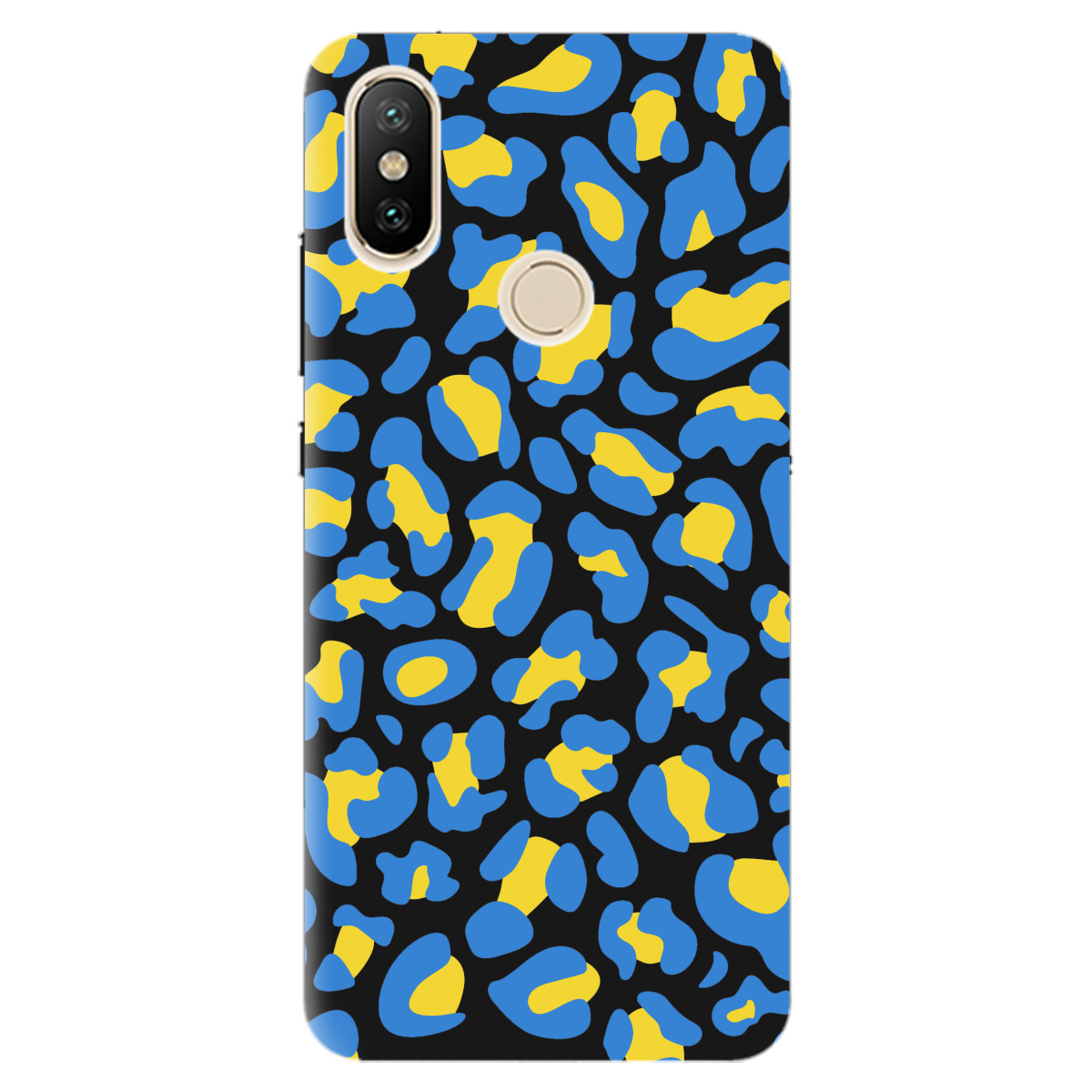 Чехол для Xiaomi Mi A2 Lite черный матовый soft touch LeopardUA - фото 1 - Чехлы для телефонов