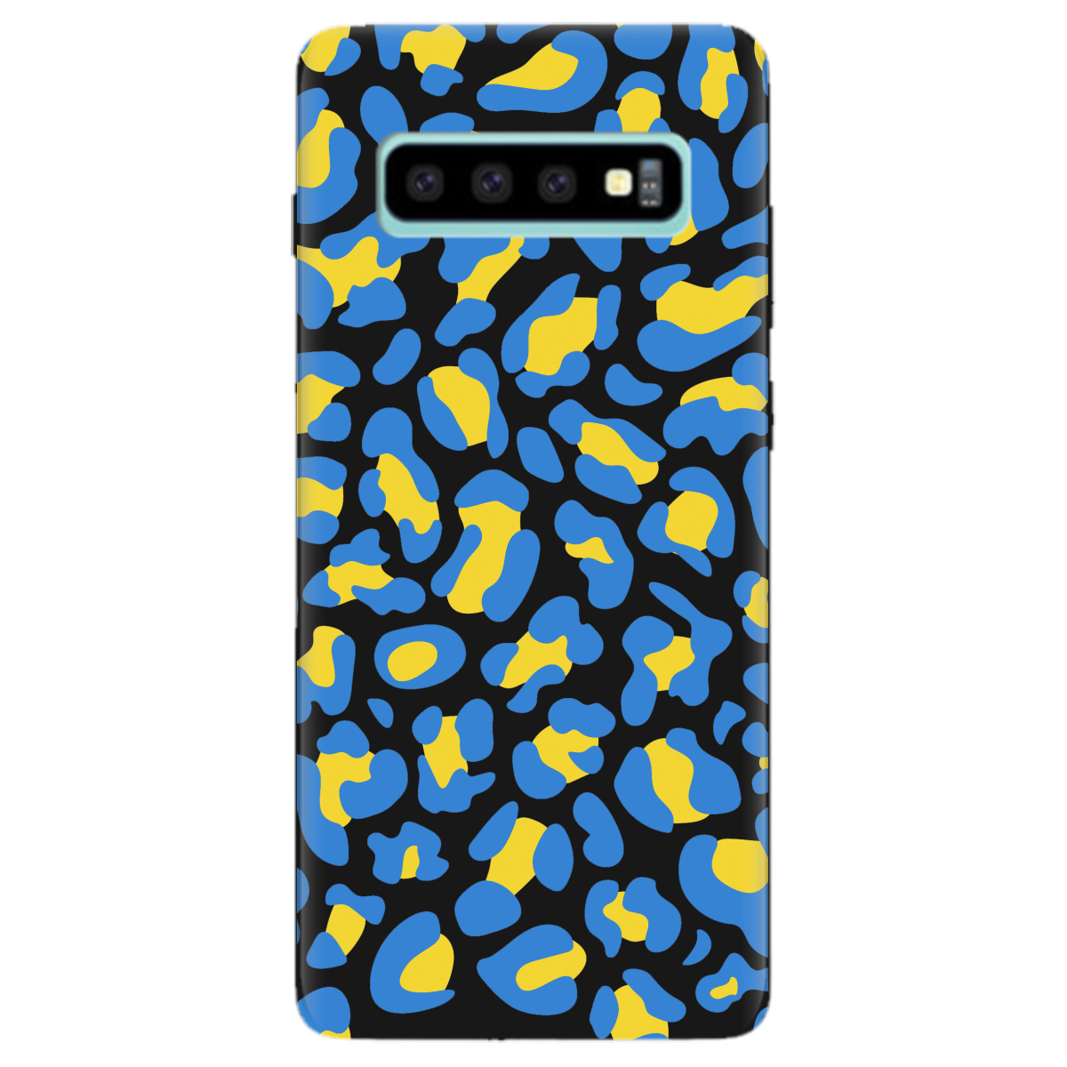 Чехол для Samsung Galaxy S10 Plus черный матовый soft touch LeopardUA - фото 1 - Чехлы для телефонов
