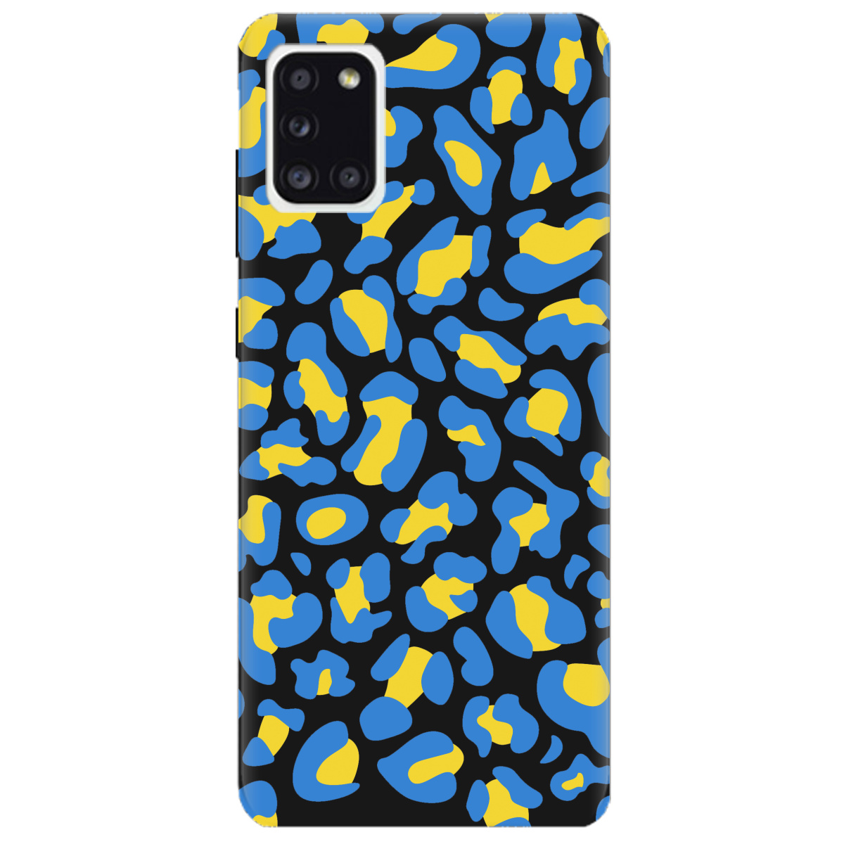 Чехол для Samsung Galaxy A31 черный матовый soft touch LeopardUA - фото 1 - Чехлы для телефонов