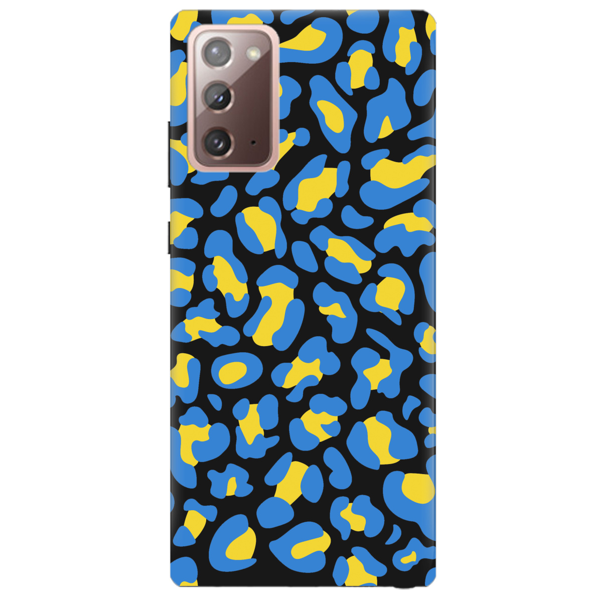 Чехол для Samsung Galaxy Note 20 черный матовый soft touch LeopardUA - фото 1 - Чехлы для телефонов