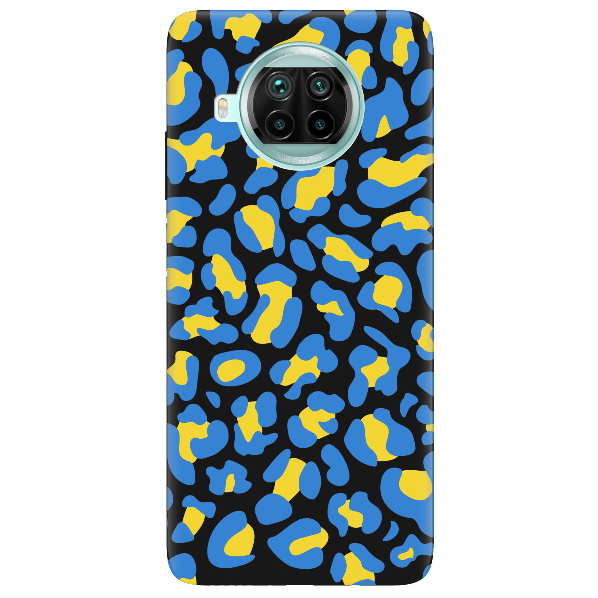 Чехол для Xiaomi Mi 10T Lite черный матовый soft touch LeopardUA - фото 1 - Чехлы для телефонов