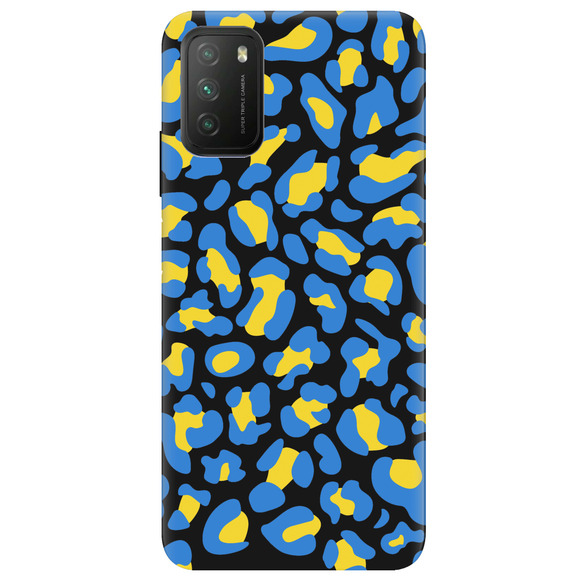 Чехол для Xiaomi Poco M3 черный матовый soft touch LeopardUA - фото 1 - Чехлы для телефонов