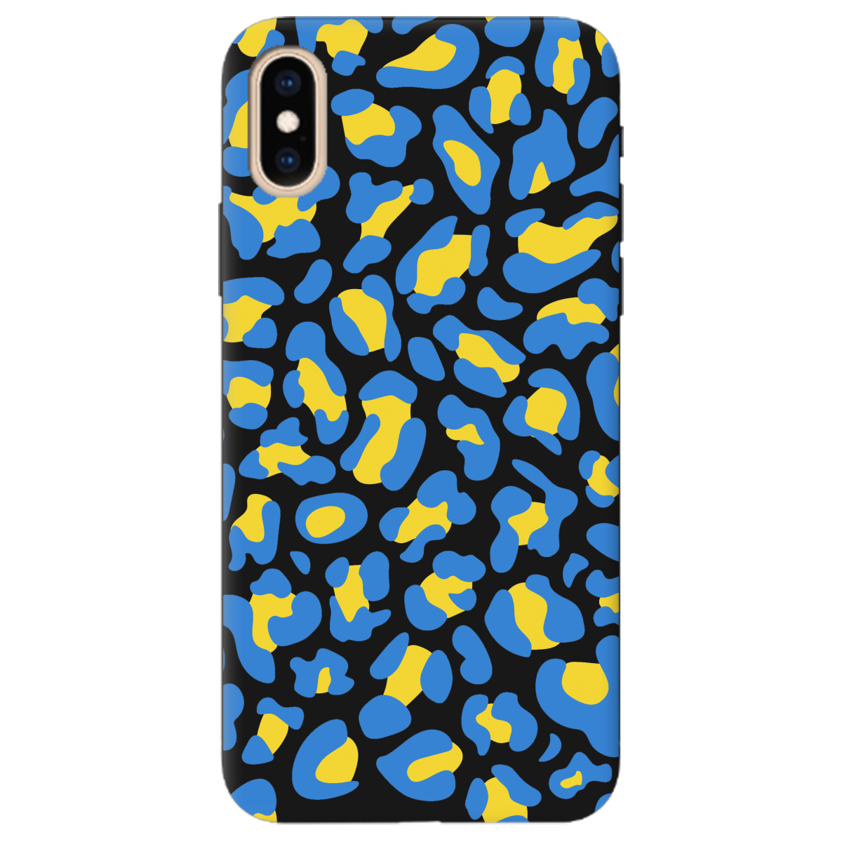 Чехол для Apple iPhone XS Max черный матовый soft touch LeopardUA - фото 1 - Чехлы для телефонов