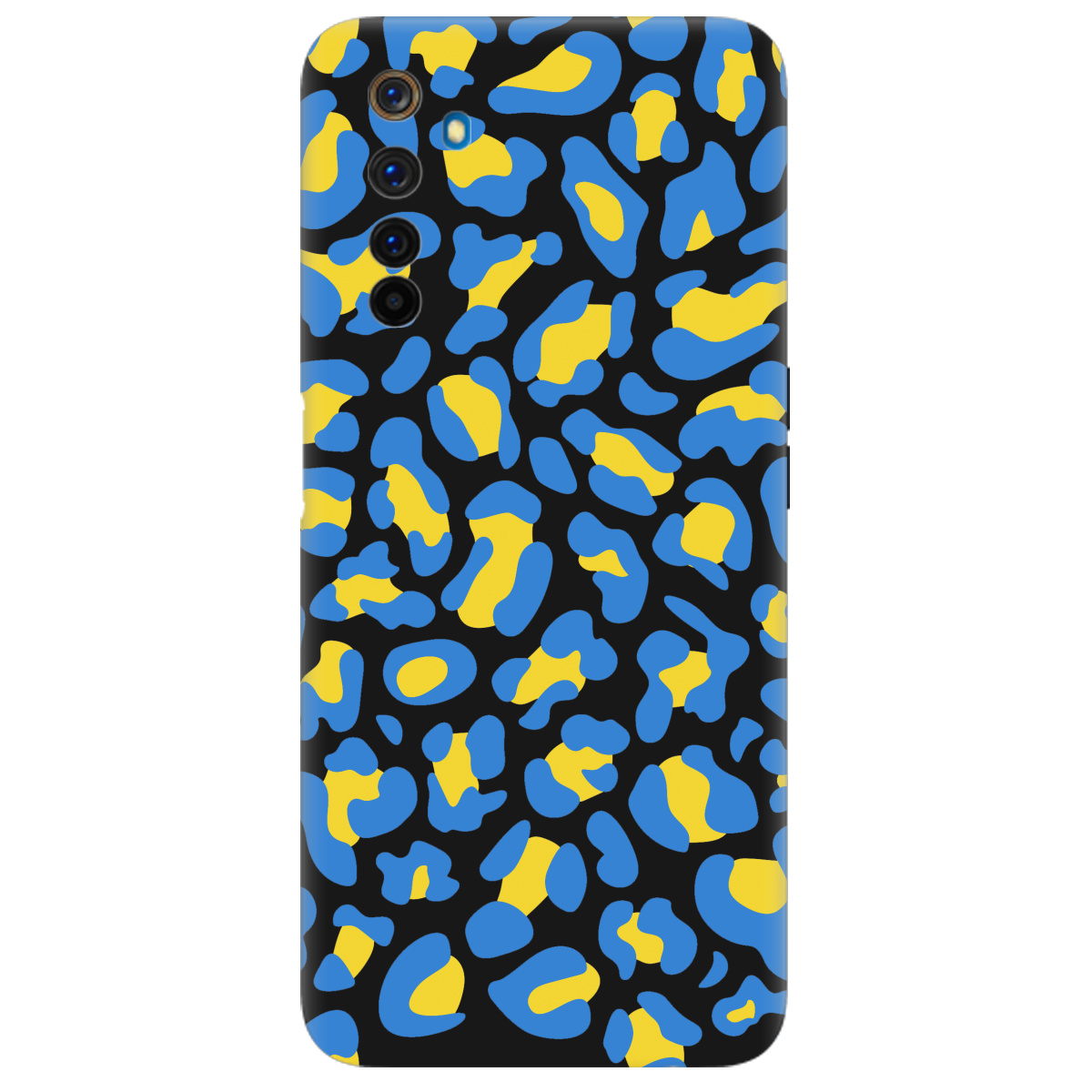 Чехол для Realme 6 Pro черный матовый soft touch LeopardUA - фото 1 - Чехлы для телефонов