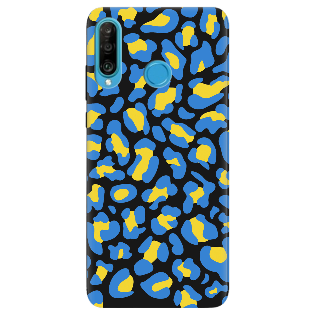 Чехол для Huawei P30 Lite черный матовый soft touch LeopardUA - фото 1 - Чехлы для телефонов