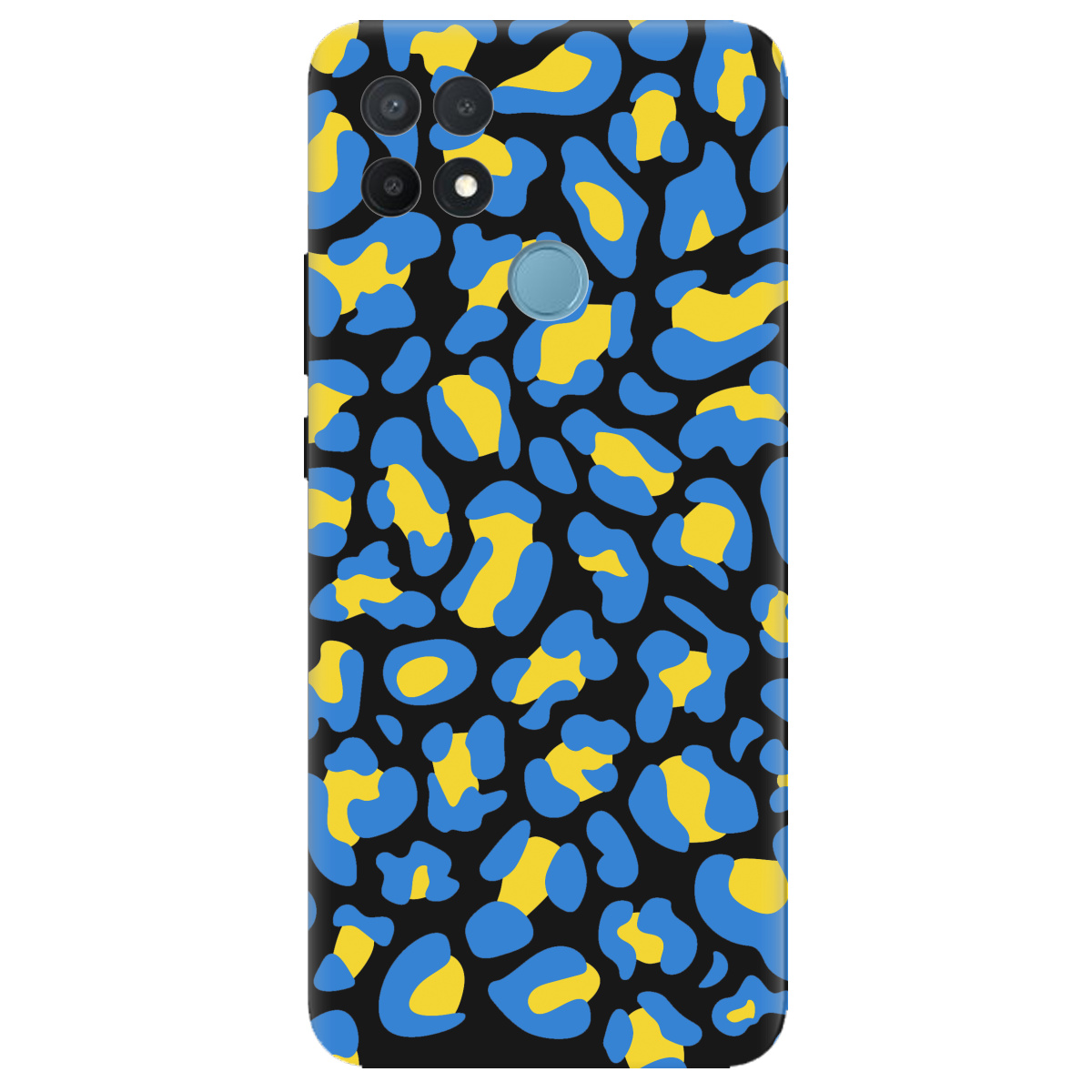 Чохол для Oppo A15s/ A15 чорний матовий soft touch LeopardUA - фото 1 - Чохли для телефонів