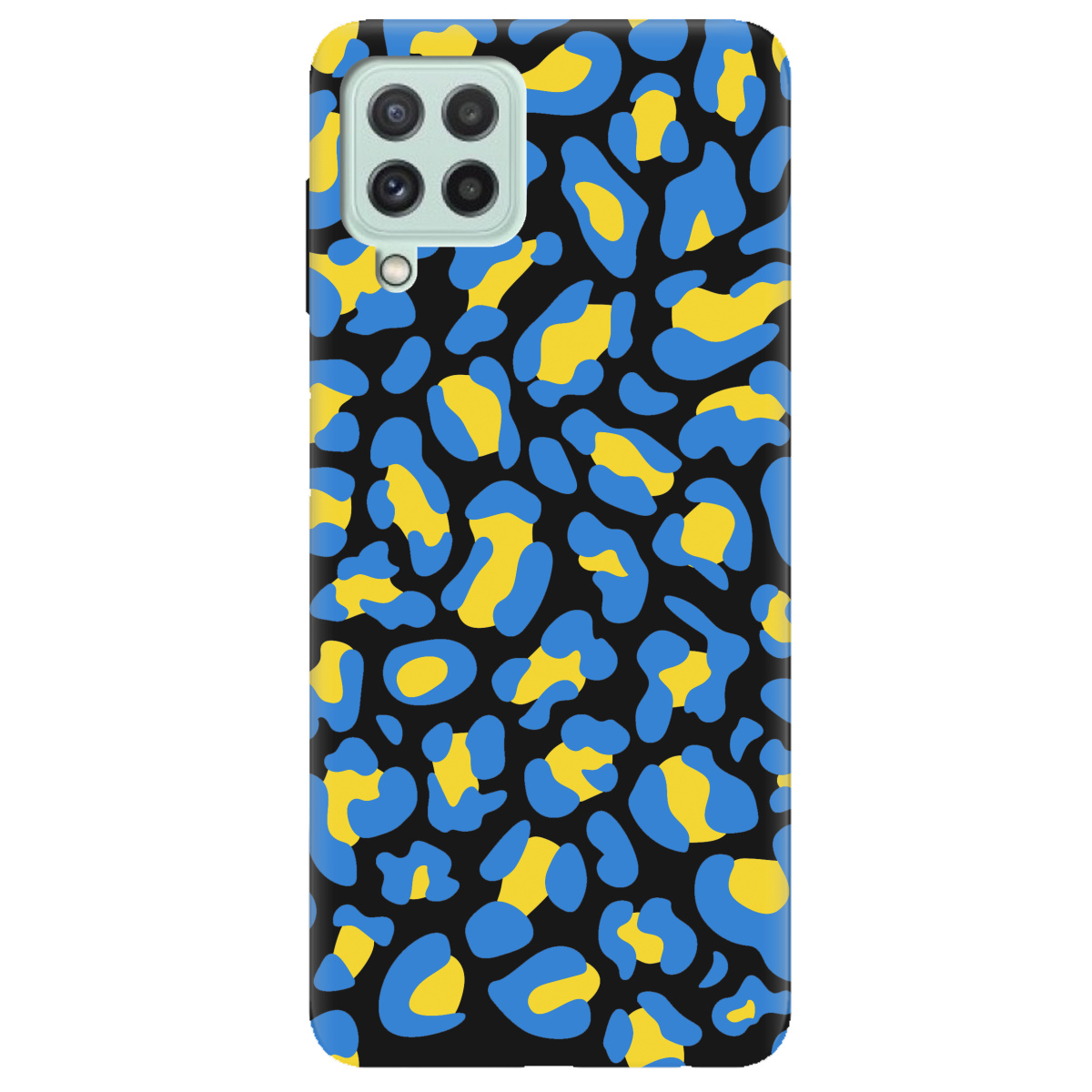 Чехол для Samsung Galaxy M32 черный матовый soft touch LeopardUA - фото 1 - Чехлы для телефонов