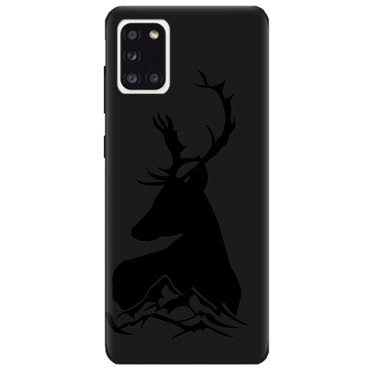 Чохол для Samsung Galaxy A31 чорний матовий soft touch Moral - фото 1 - Чохли для телефонів