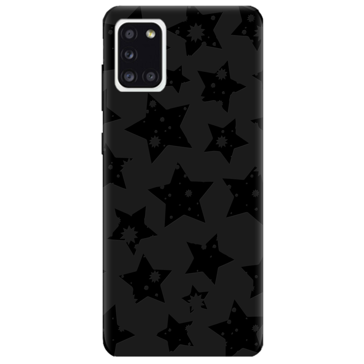 Чохол для Samsung Galaxy A31 чорний матовий soft touch Black Star - фото 1 - Чохли для телефонів