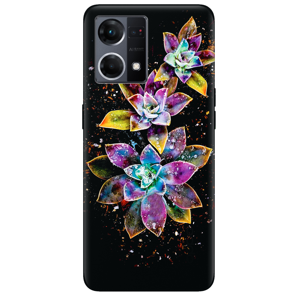 Чехол для Oppo Reno  7 4G Magical flowers - фото 1 Чехол для Oppo Reno  7 4G Magical flowers - фото 1 - Чехлы для телефонов