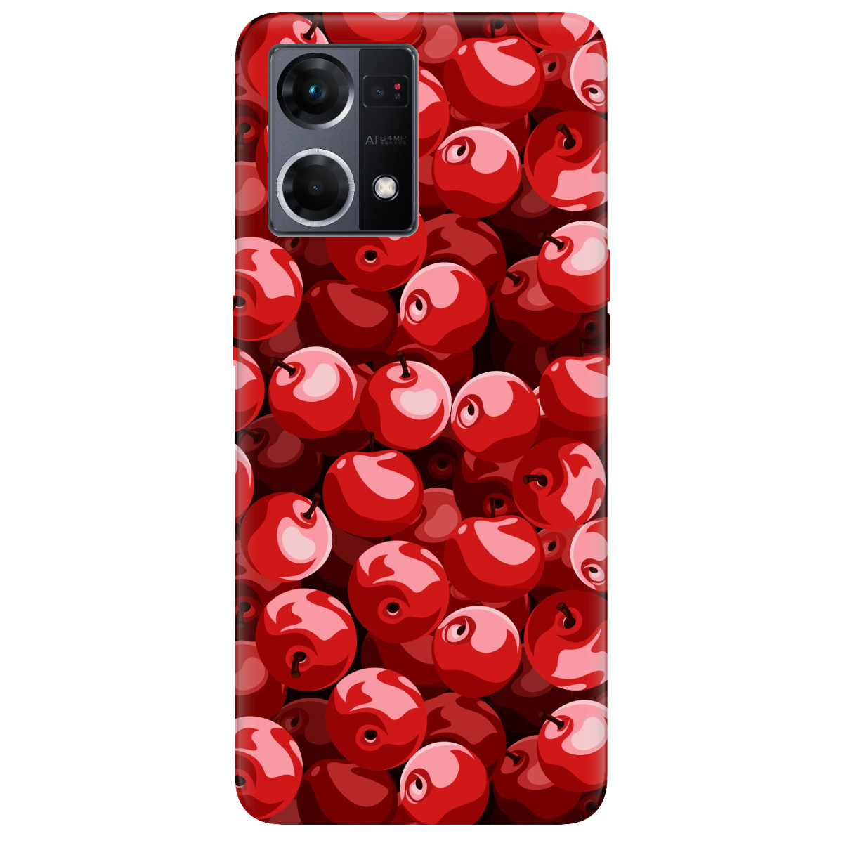 Чехол для Oppo Reno  7 4G Cherry - фото 1 - Чехлы для телефонов