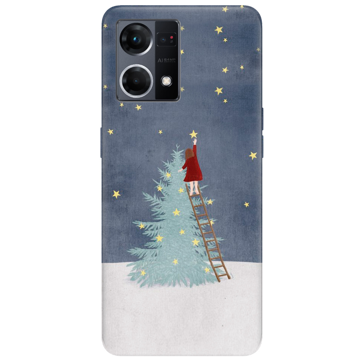 Чехол для Oppo Reno  7 4G Girlwithstar - фото 1 - Чехлы для телефонов