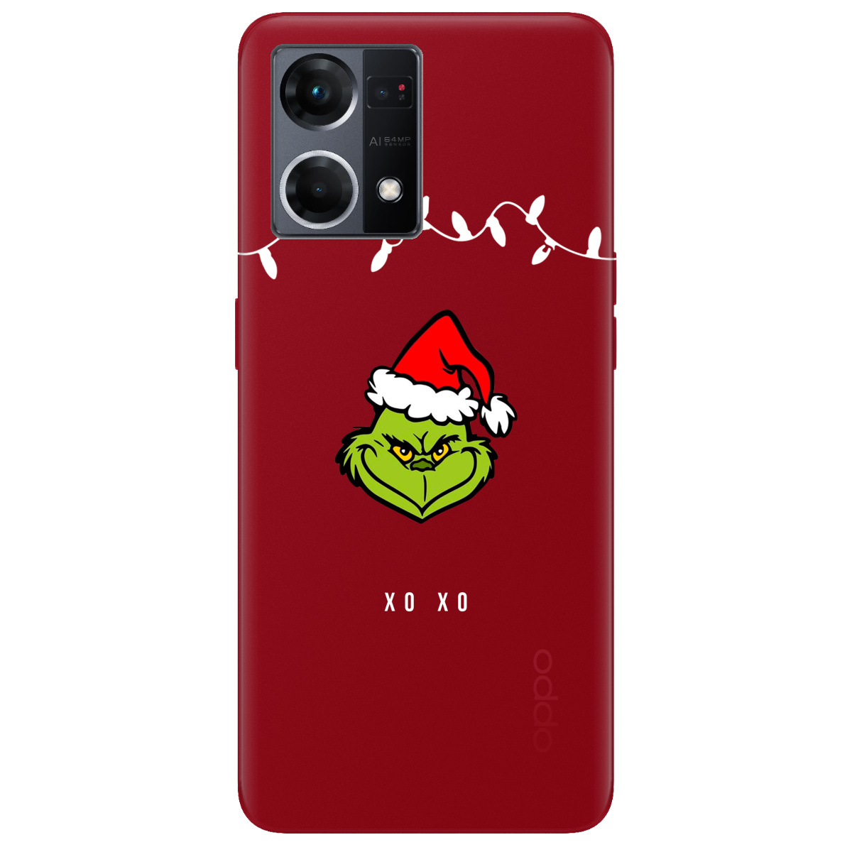 Чехол для Oppo Reno  7 4G Grinch xo xo - фото 1 - Чехлы для телефонов