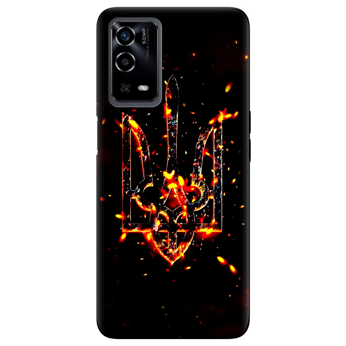 Чохол для Oppo A55 Вогонь - фото 1 - Чохли для телефонів