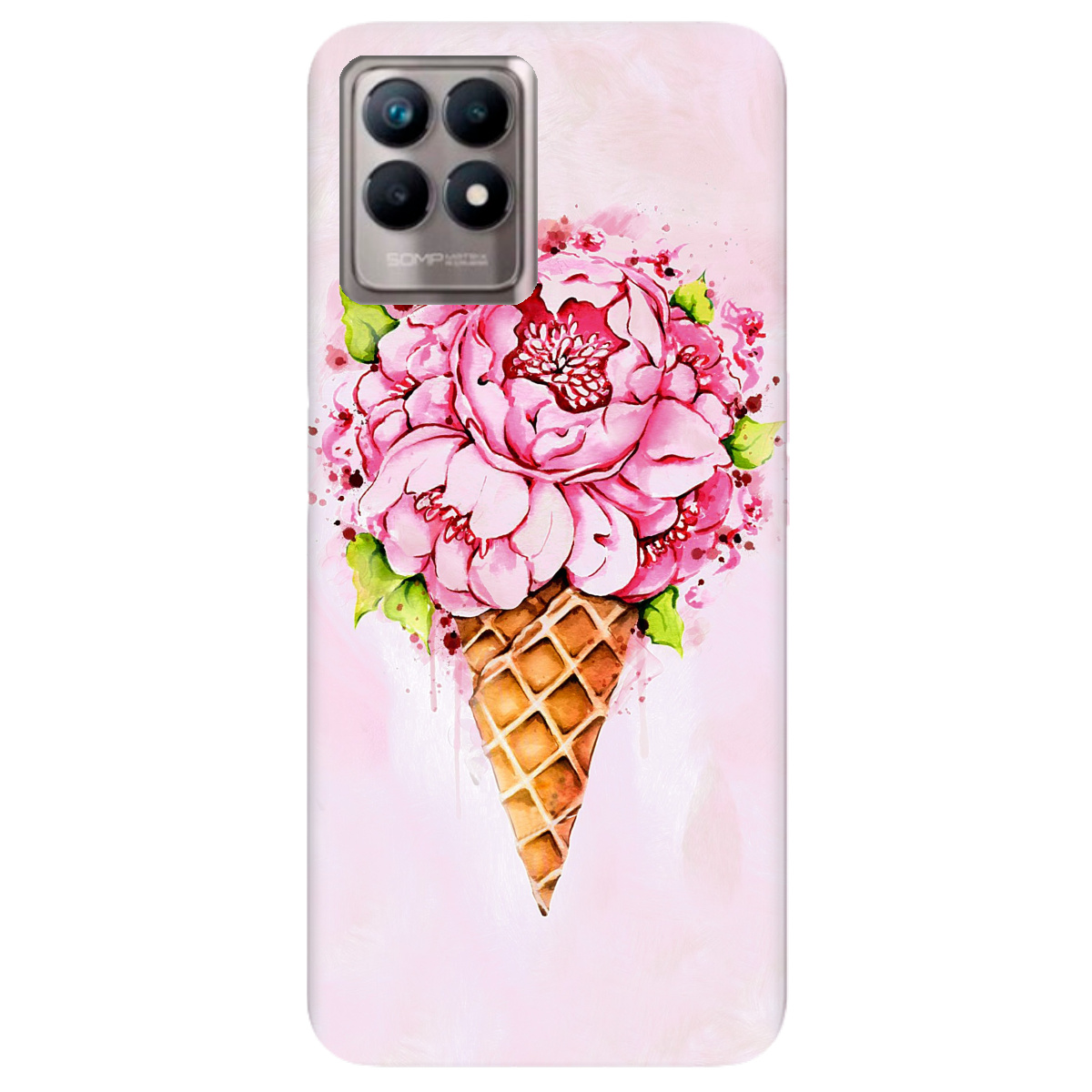 Чехол для Realme 8i Ice cream - фото 1 Чехол для Realme 8i Ice cream - фото 1 - Чехлы для телефонов