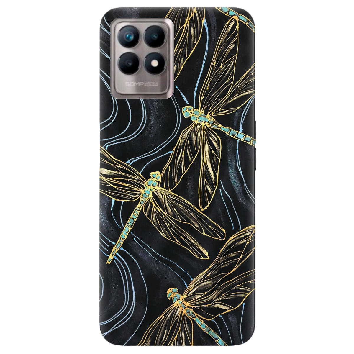 Чохол для Realme 8i Dragonfly - фото 1 Чохол для Realme 8i Dragonfly - фото 1 - Чохли для телефонів