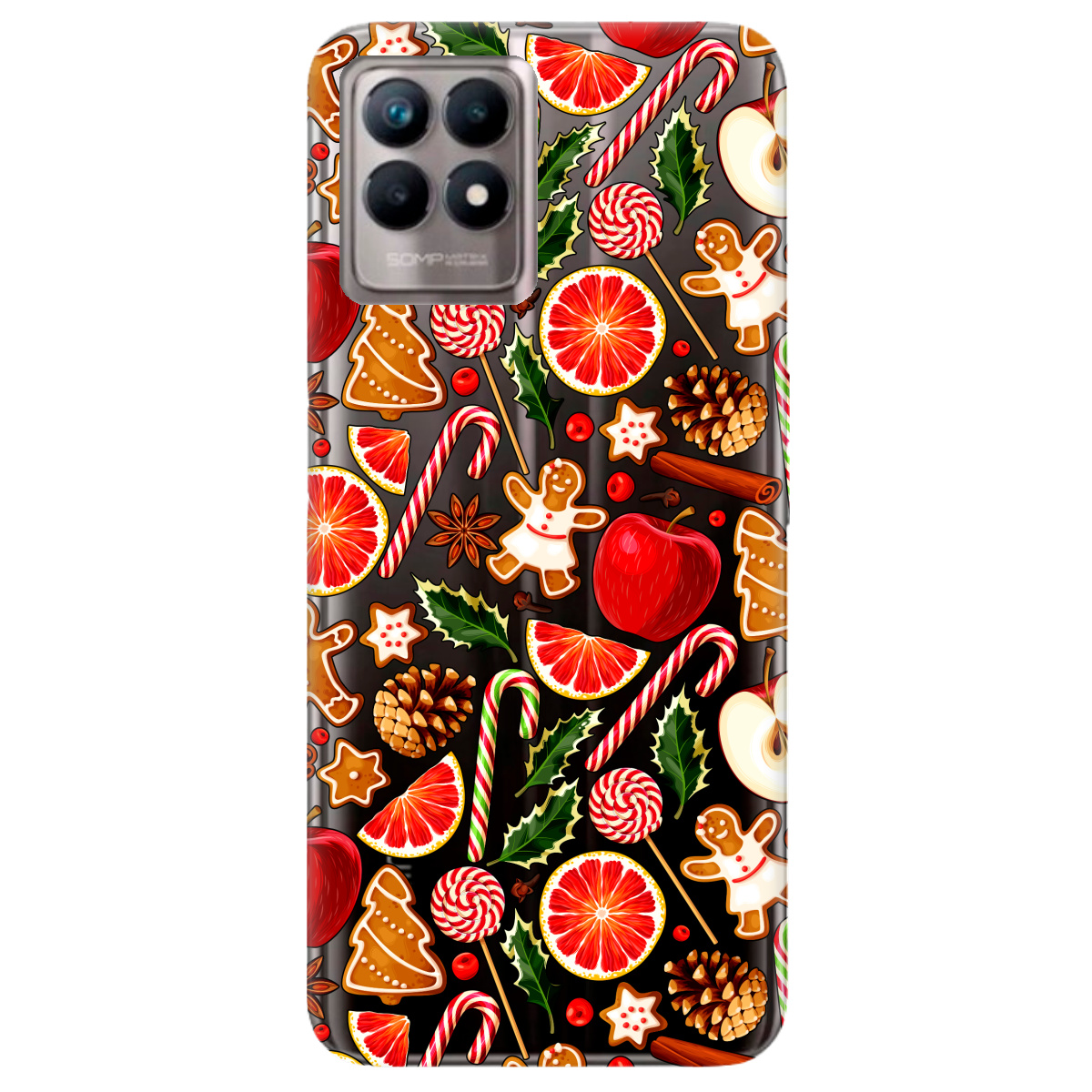 Чохол для Realme 8i Christmas spices - фото 1 Чохол для Realme 8i Christmas spices - фото 1 - Чохли для телефонів
