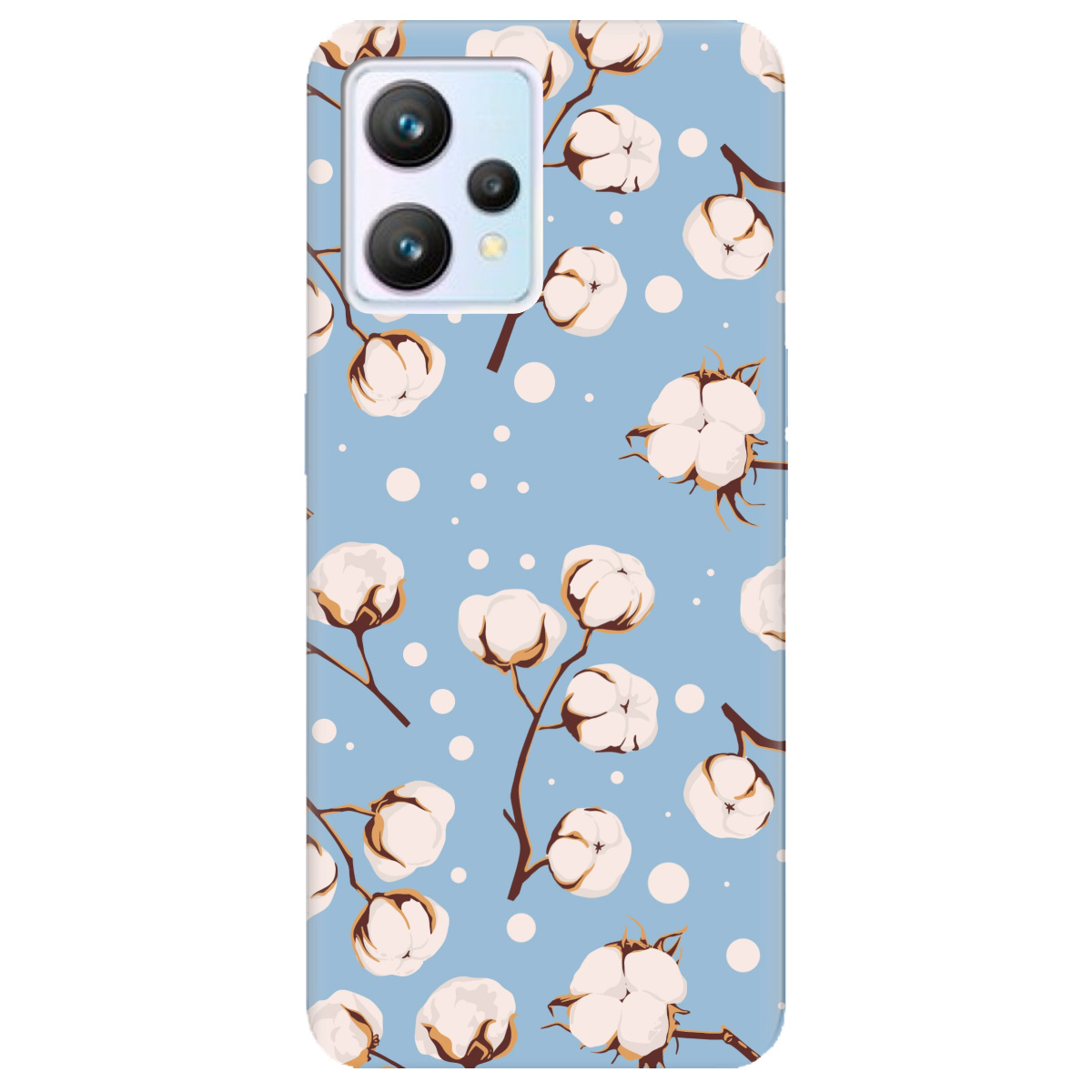 Чохол для Realme 9 Квітка бавовни - фото 1 - Чохли для телефонів